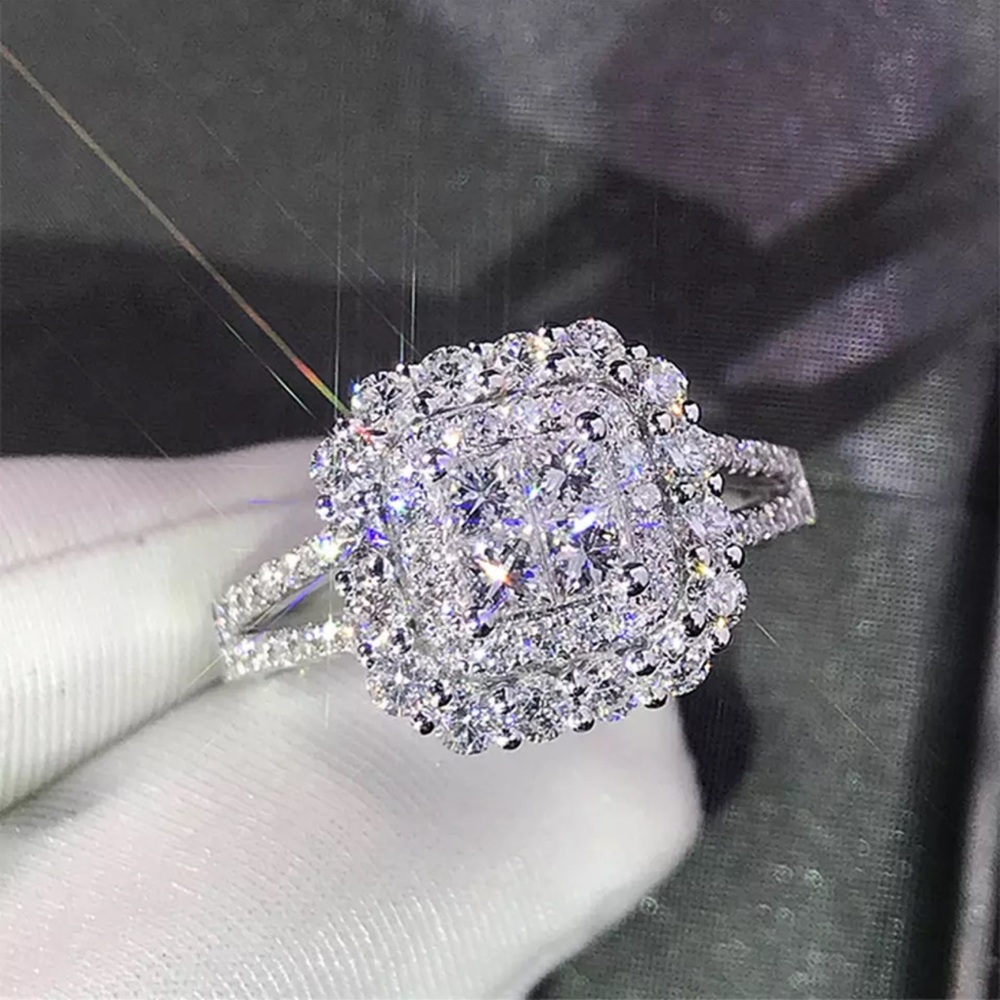 Wedding Rings For Women Bridal Engagement Promise Ring Luxury Jewelry